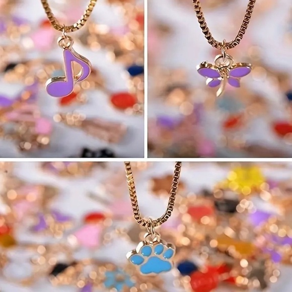 🔴 5 for $10 ONE Purple Cat Charm Pendant for Jewelry Making - Picture 8 of 9